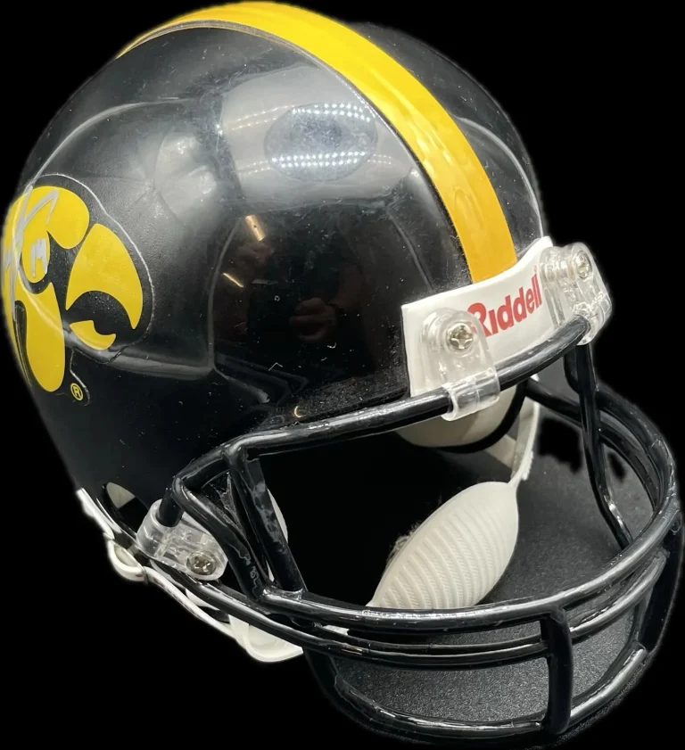 Troy Taylor Signed Helmet PSA Iowa Hawkeyes Autographed