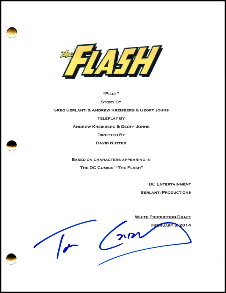 Tom Cavanagh Signed Autograph The Flash Pilot Script Screenplay - Eobard Thawne