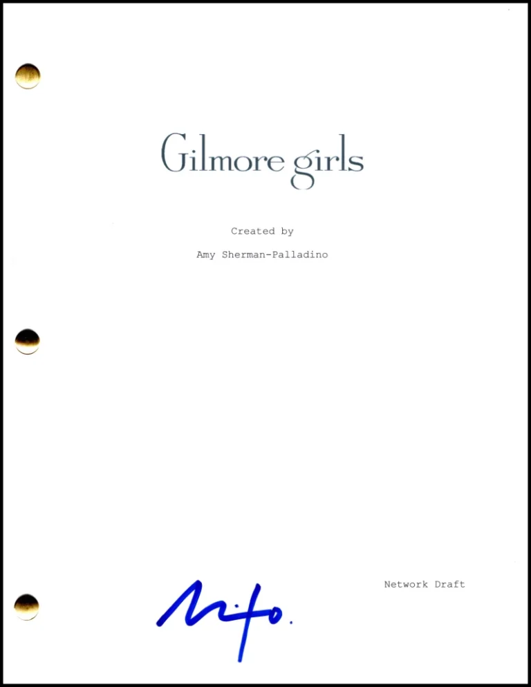Milo Ventimiglia Signed Autograph Gilmore Girls Full Pilot Script Screenplay