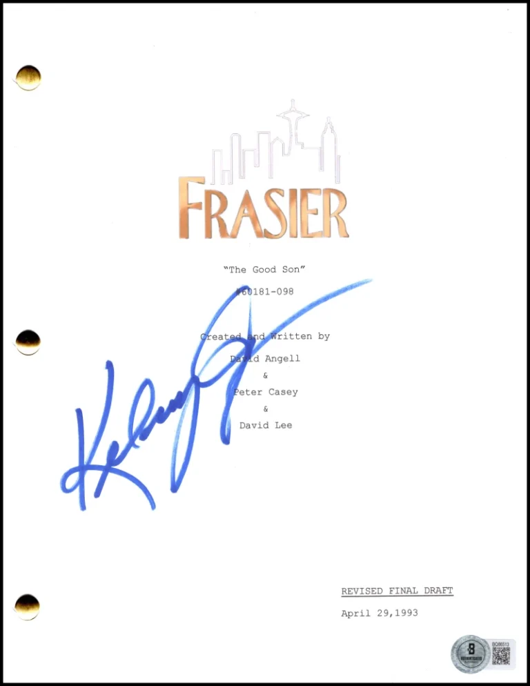 Kelsey Grammer Signed Autograph Frasier Pilot Script Screenplay Dr Crane Beckett