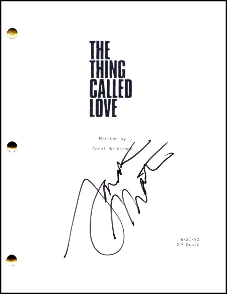 Samantha Mathis Signed Autograph The Thing Called Love Script w/ River Phoenix