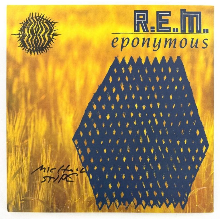 Michael Stipe REM R.E.M. Signed Autograph Eponymous Album Vinyl Record LP
