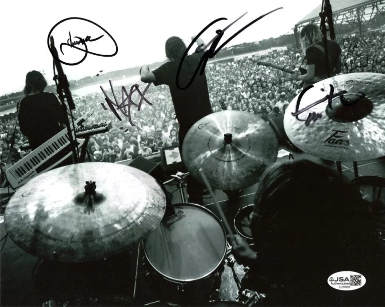 Geese Full Band Signed Autograph 8x10 Photo - Cameron Max Emily Dominic JSA COA