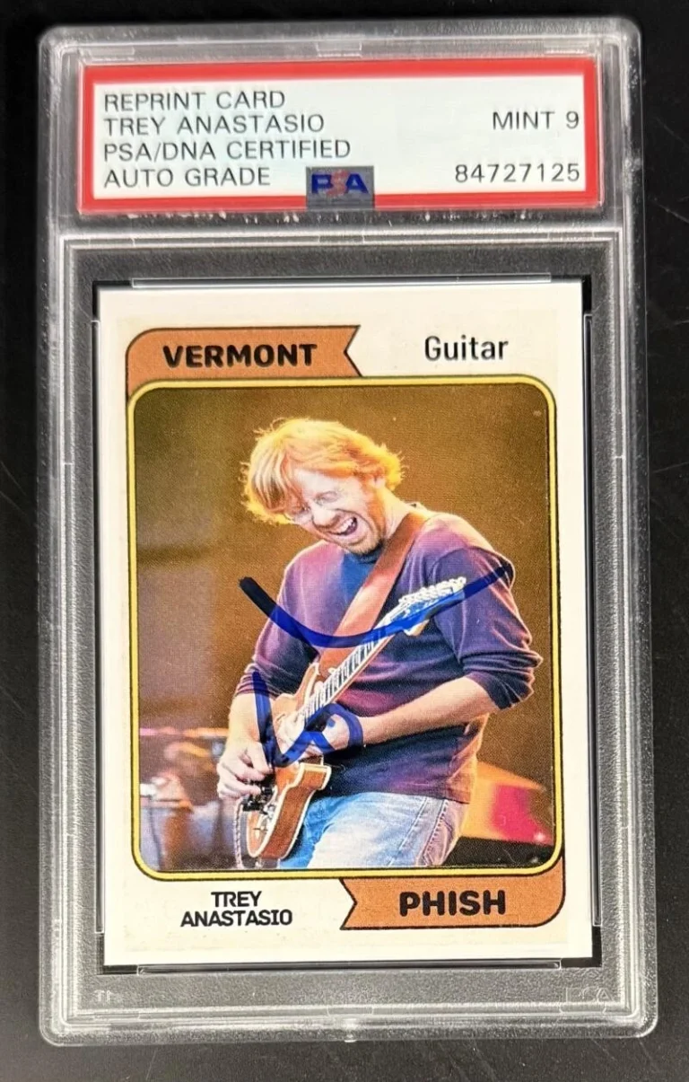 Trey Anastasio Phish Signed Autograph PSA/DNA COA Slab Mint9 Vermont Guitar Card