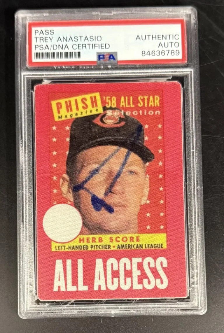 Trey Anastasio Phish Signed Autograph PSA/DNA COA Slabbed All Star Access Pass
