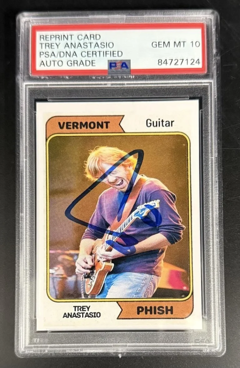 Trey Anastasio Phish Signed Autograph PSA/DNA COA Slab Gem Mint 10 Vermont Card
