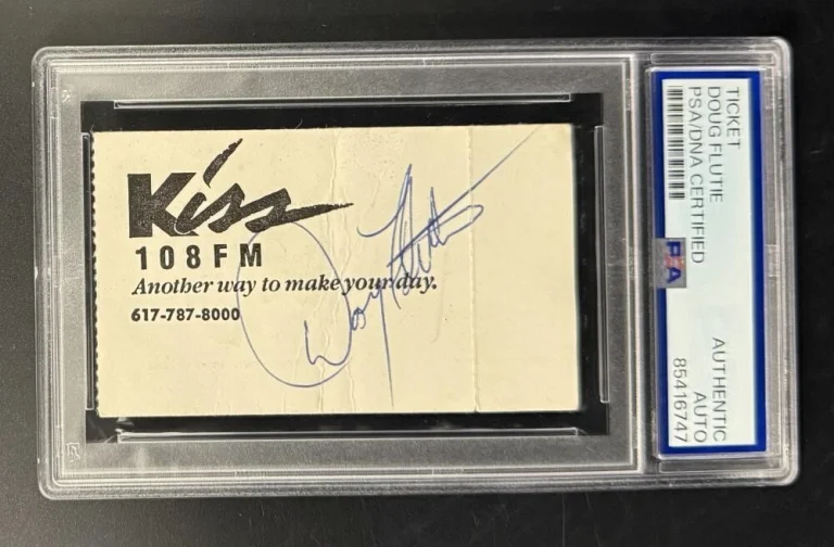 Doug Flutie Bills Signed Autograph PSA/DNA COA Football Legend Radio Card Rare