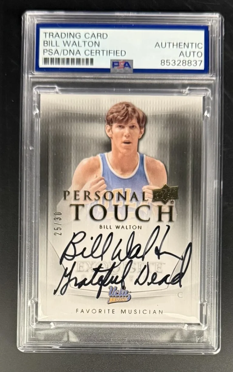 Bill Walton Signed Autograph PSA/DNA COA Slabbed Grateful Dead Rare Trading Card