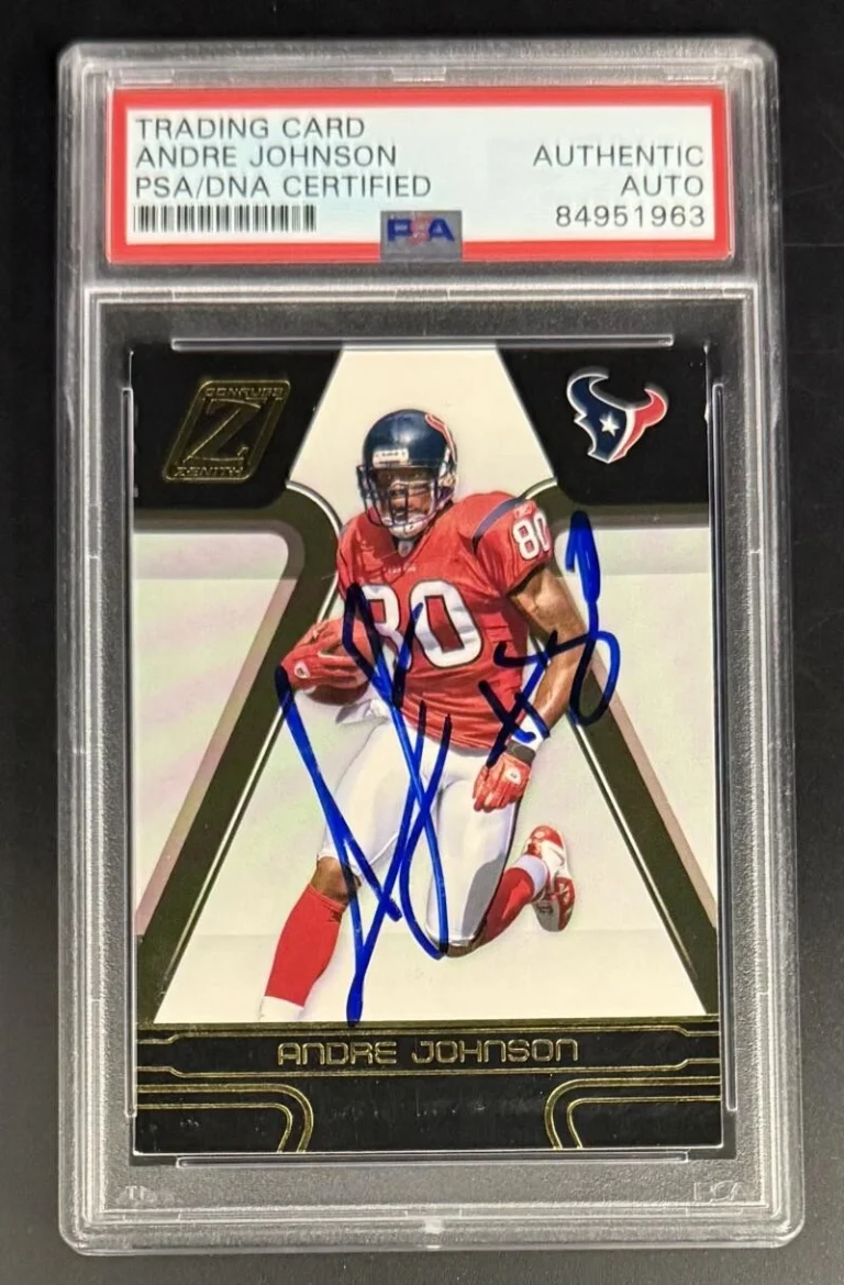 Andre Johnson Signed Autograph PSA/DNA COA Slabbed Texans Rare Trading Card