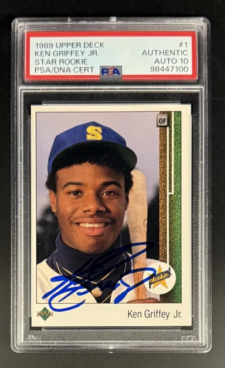 Ken Griffey Jr Signed Autograph PSA/DNA 1989 Upper Deck Rookie Card MINT 10 AUTO