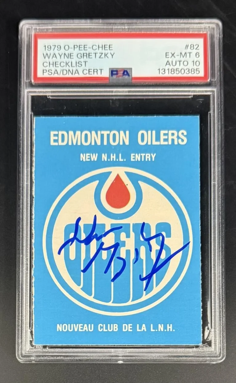 Wayne Gretzky Signed Autograph PSA/DNA 1979 O-Pee-Chee Edmonton Oilers Card