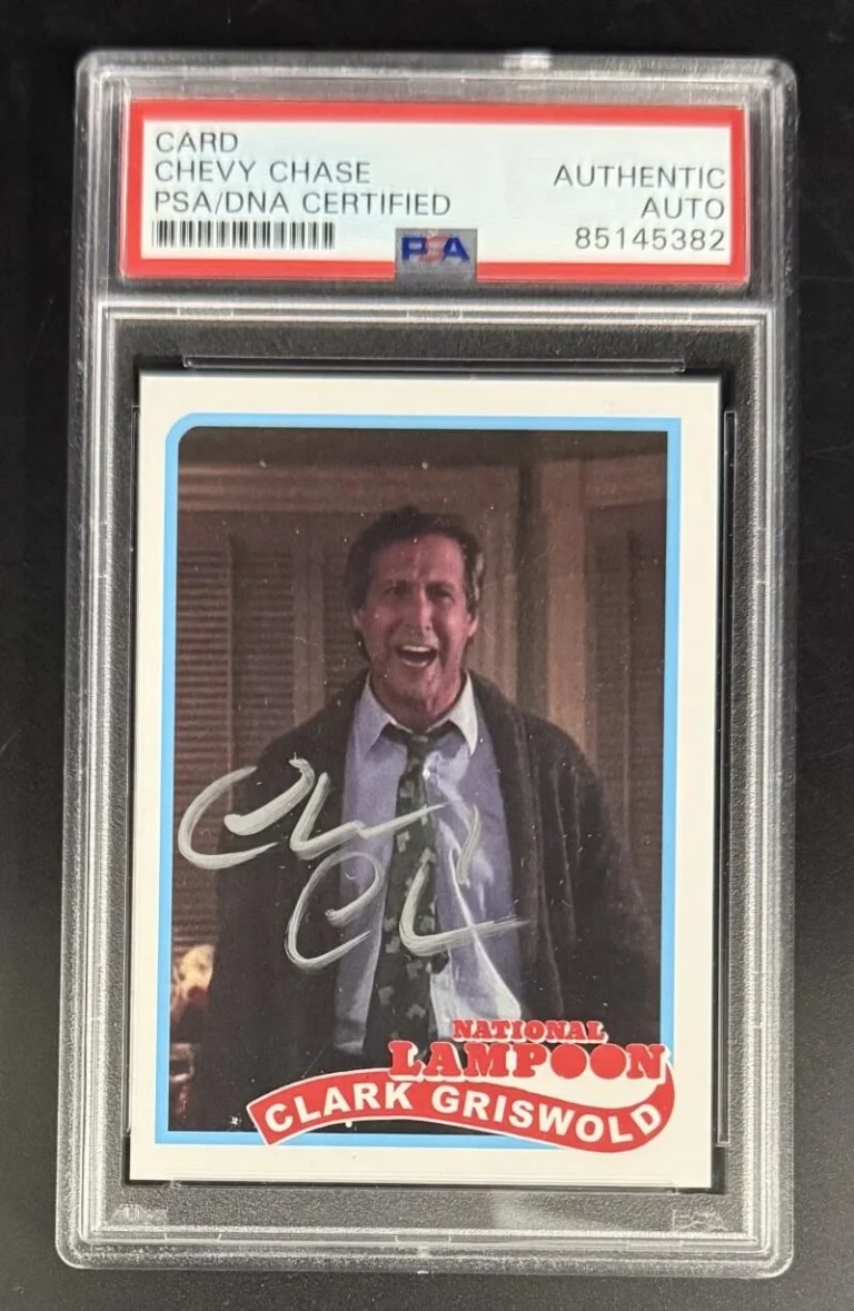 Chevy Chase Signed Autograph PSA/DNA COA Slab Christmas Vacation Trading Card