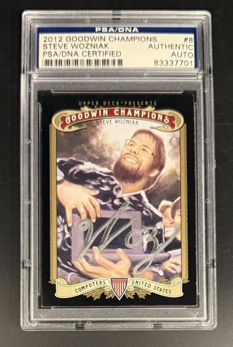 Steve Wozniak Signed Autograph PSA/DNA COA Slab Rare 2012 Goodwin Trading Card