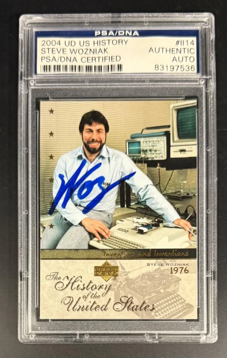 Steve Wozniak Signed Autograph PSA/DNA COA Slabbed History Apple Trading Card B
