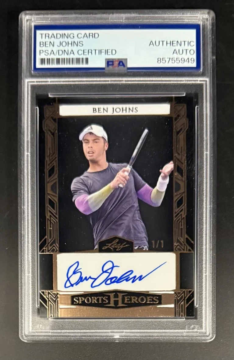 Ben Johns Signed Autograph PSA/DNA Leaf Sports Heroes 1/1 Trading Card Pickle