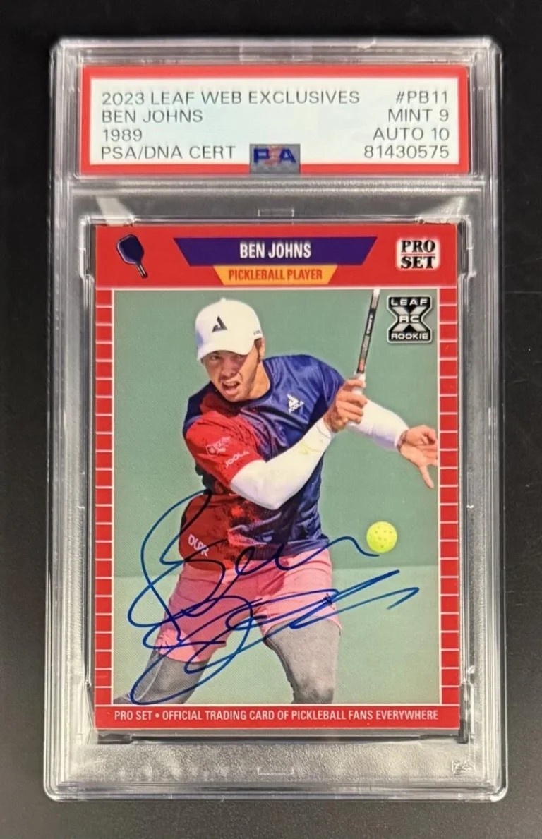 Ben Johns Signed Autograph PSA/DNA 2023 Leaf Rookie Card - GRADE 9 AUTO 10