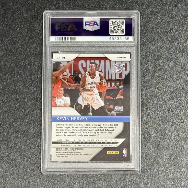 2018 Panini Prizm Red White Blue#29 Kevin Hervey PSA 10