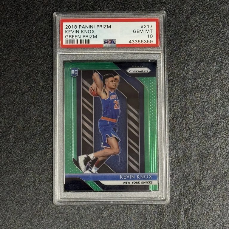 2018 Panini Prizm Green #217 Kevin Knox PSA 10