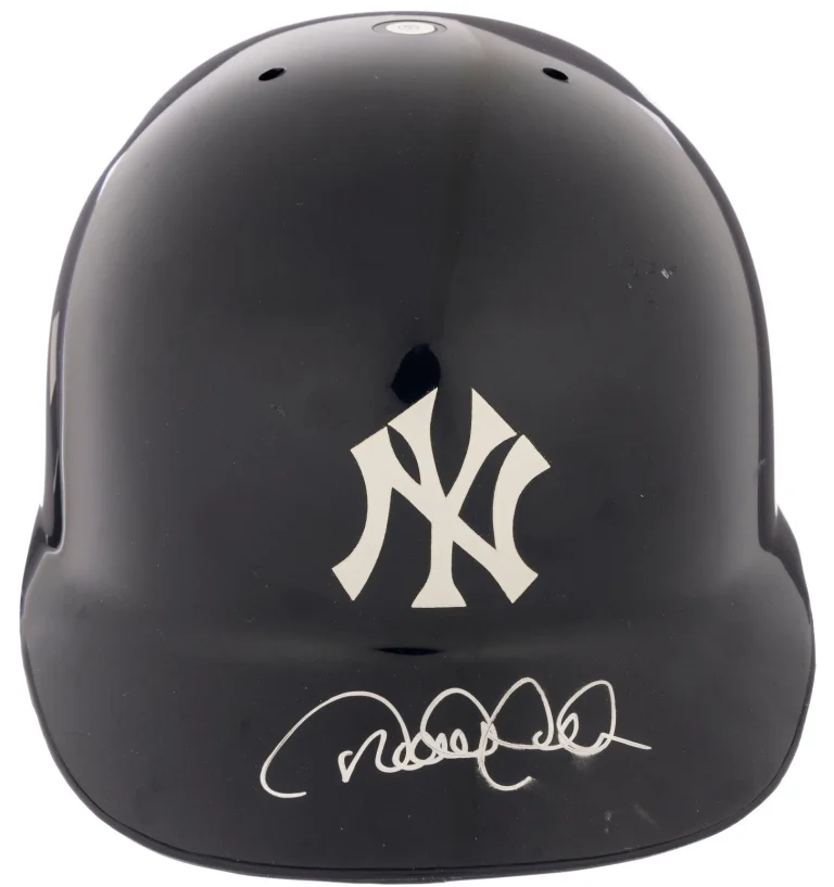 Derek Jeter Rookie Signed New York Yankees Game Model Helmet Steiner COA