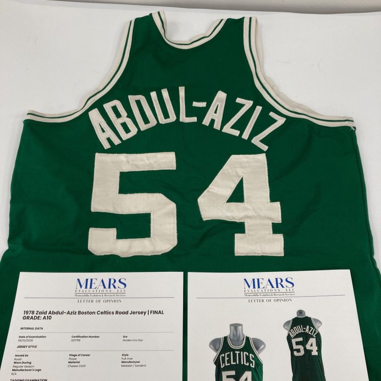Zaid Abdul Aziz Don Smith Game Used 1978 Boston Celtics Jersey MEARS A10 RARE
