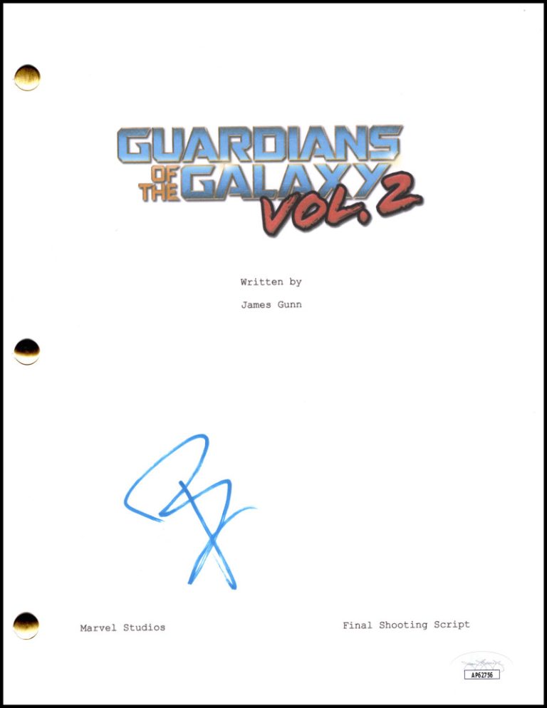 Bradley Cooper Signed Autograph Guardians of the Galaxy Script - Rocket JSA COA