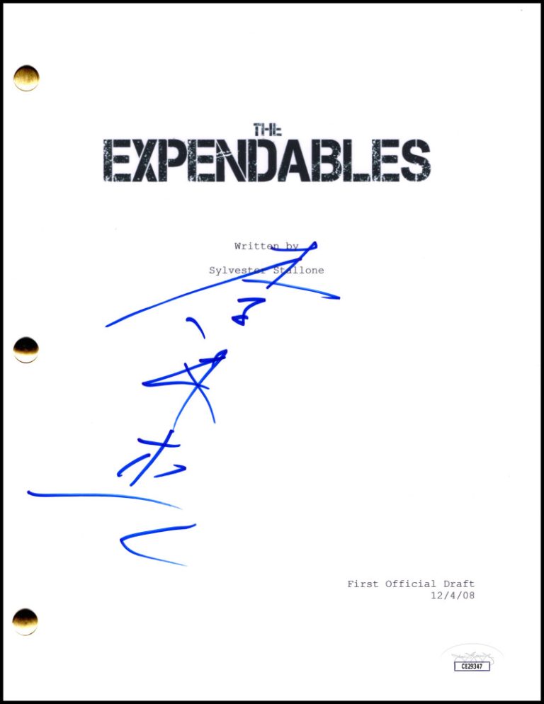 Jet Li Signed Autograph The Expendables Movie Script Screenplay Yin Yang JSA COA