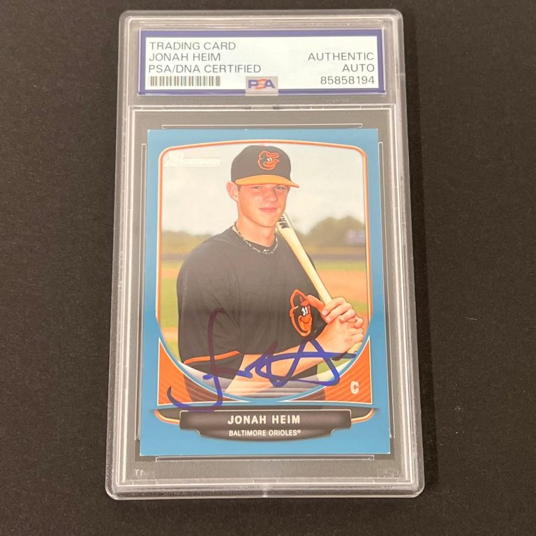 2013 Topps #BDPP50 Jonah Heim Signed Card PSA Autographed