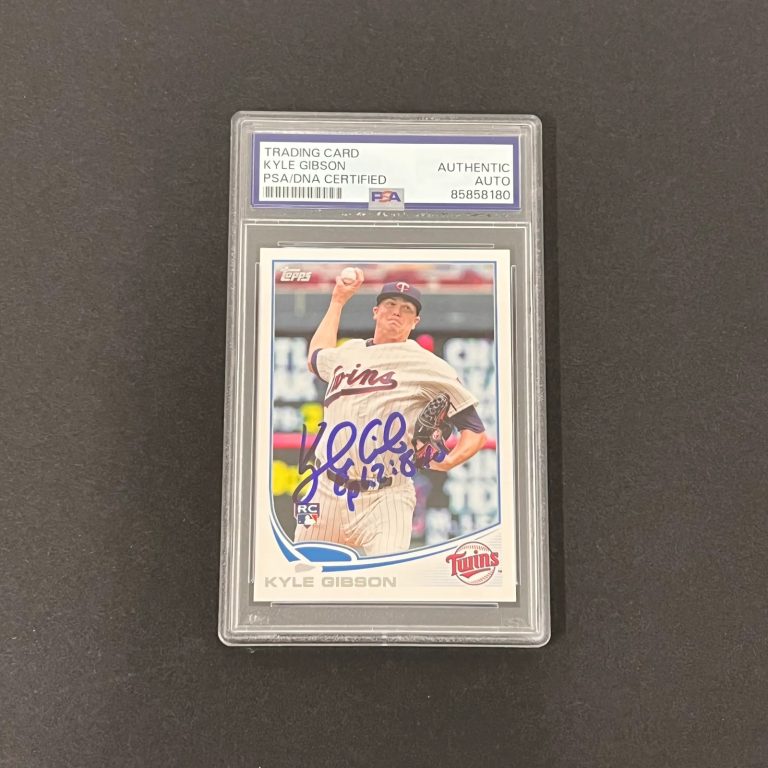 2013 Topps #US154 Kyle Gibson Signed Card PSA Autographed Minnesota Twins