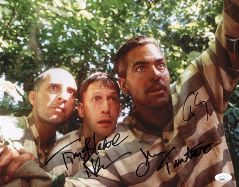 George Clooney John Turturro Tim Blake N Signed Autograph 11x14 Photo w/ JSA COA