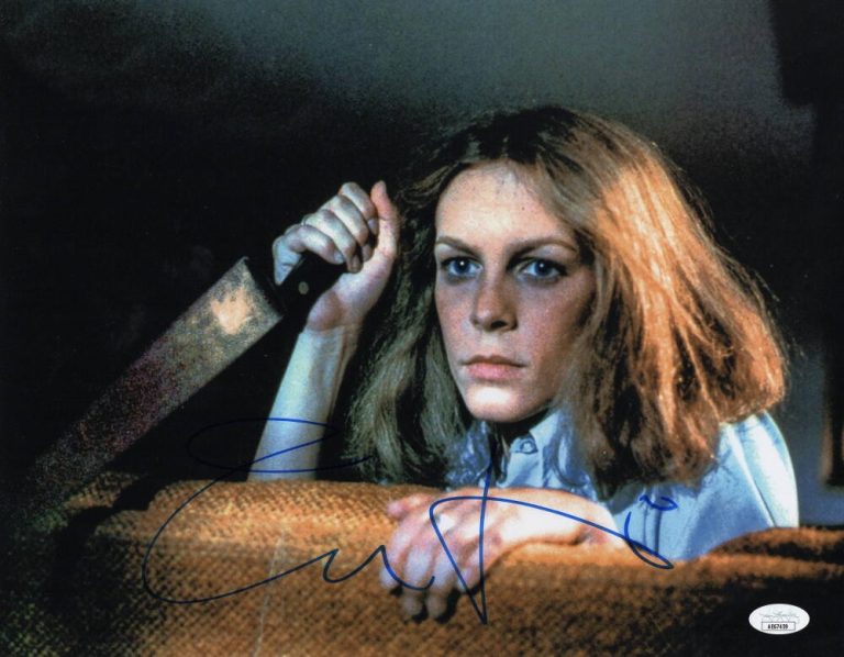 Jamie Lee Curtis Signed Autograph 11x14 Photo - Halloween Laurie Strode JSA COA