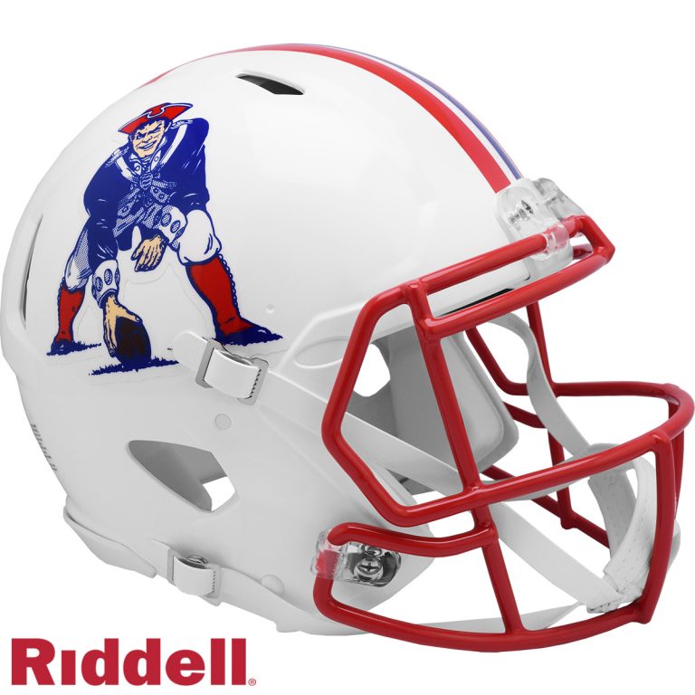 New England Patriots Full Size Authentic TB Helmet Riddell New In Box 57024