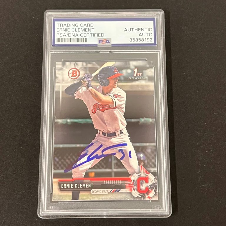 2017 Topps 1st Bowman#BD-88 Ernie Clement Signed Card PSA Autographed