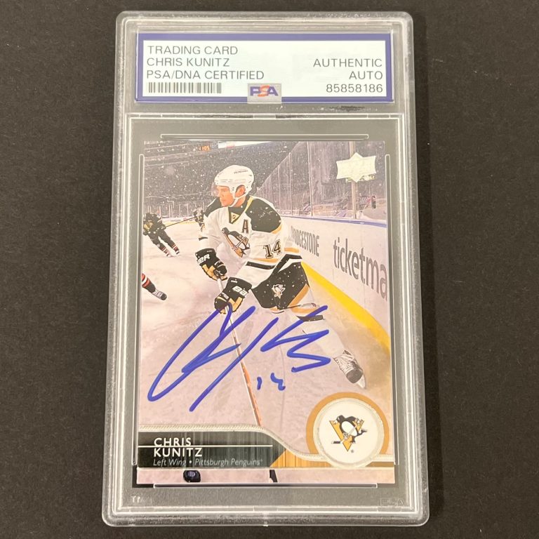 2014-15 Upper Deck Series One Hockey#148 Chris Kunitz Signed Card PSA Autograph