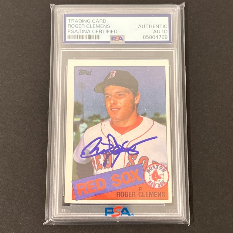1985 Topps Chewing Gum#181 Roger Clemens Signed Card PSA Autographed