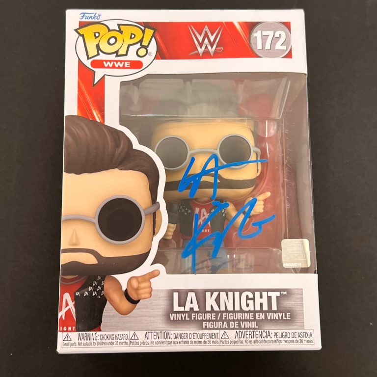 LA Knight Signed Funko Pop #172 JSA WWE