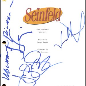 Jerry Seinfeld Michael Richards Julia Jason Signed Autograph Script w/ JSA COA