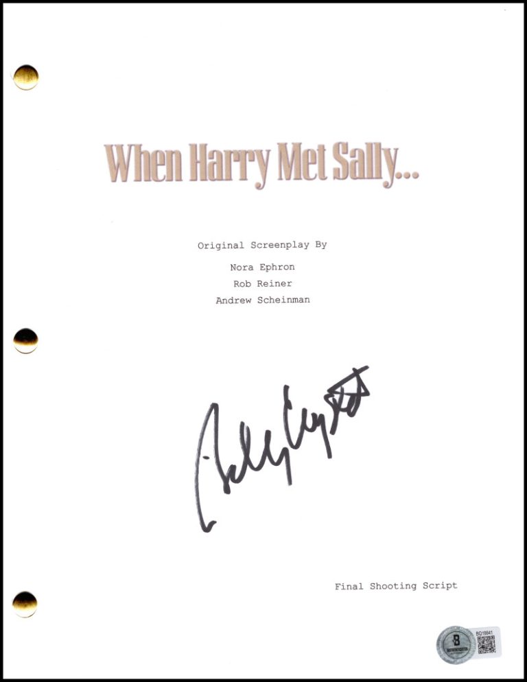 Billy Crystal Signed Autograph When Harry Met Sally Movie Script w/ Beckett COA