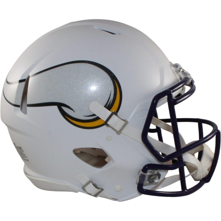 Minnesota Vikings Full Size Authentic Flt Wht Helmet Riddell New In Box 25788