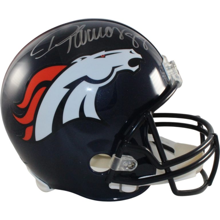 Demaryius Thomas Autographed Denver Broncos VSR4 F/S Helmet JSA 57176