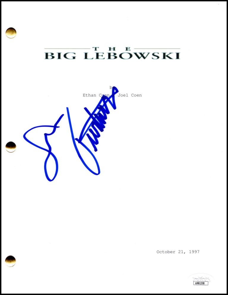 John Turturro Signed Autograph The Big Lebowski Full Movie Script Jesus JSA COA