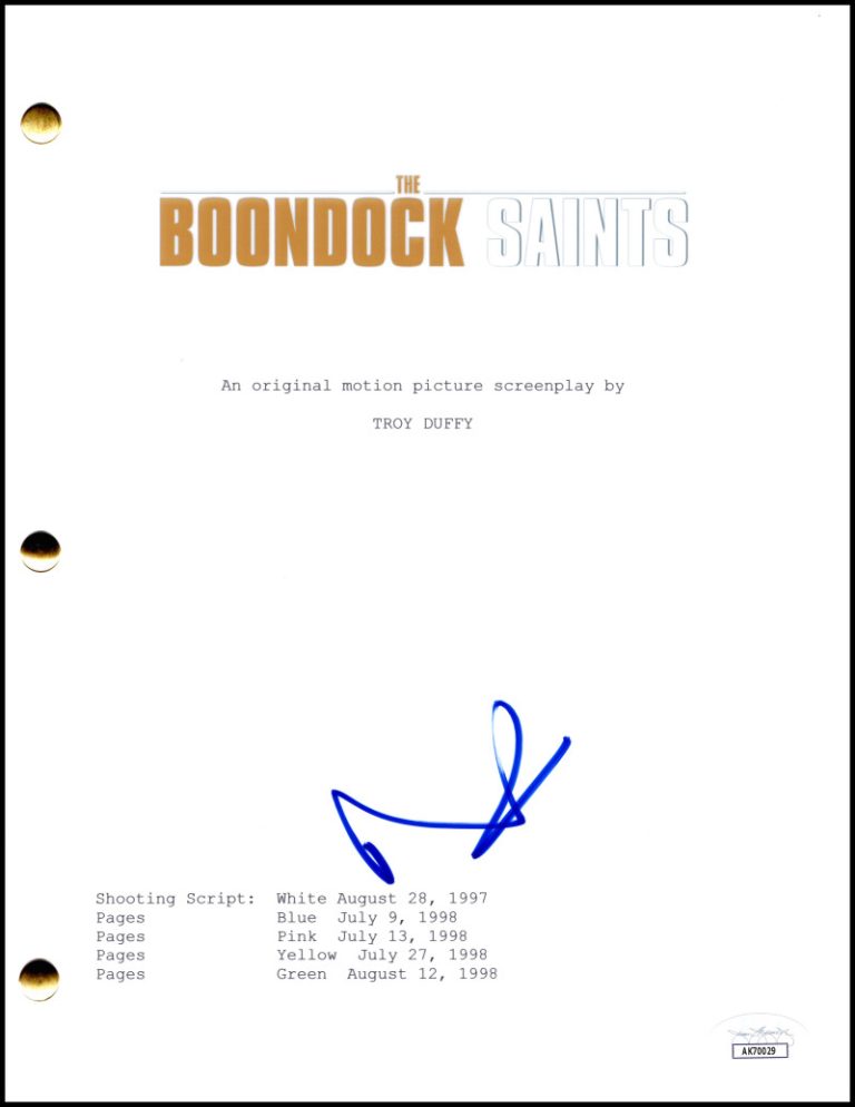 Norman Reedus Signed Autograph The Boondock Saints Full Movie Script w/ JSA COA