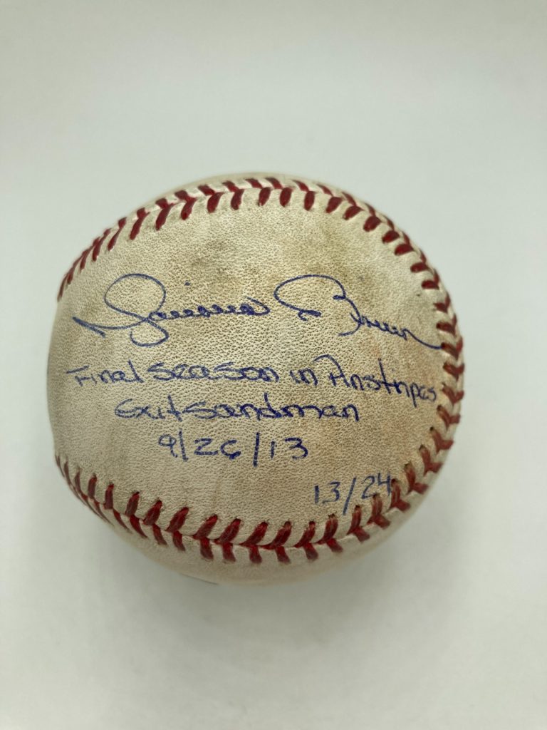 Mariano Rivera Final Career Game Signed Game Used Baseball Steiner & JSA #13/24