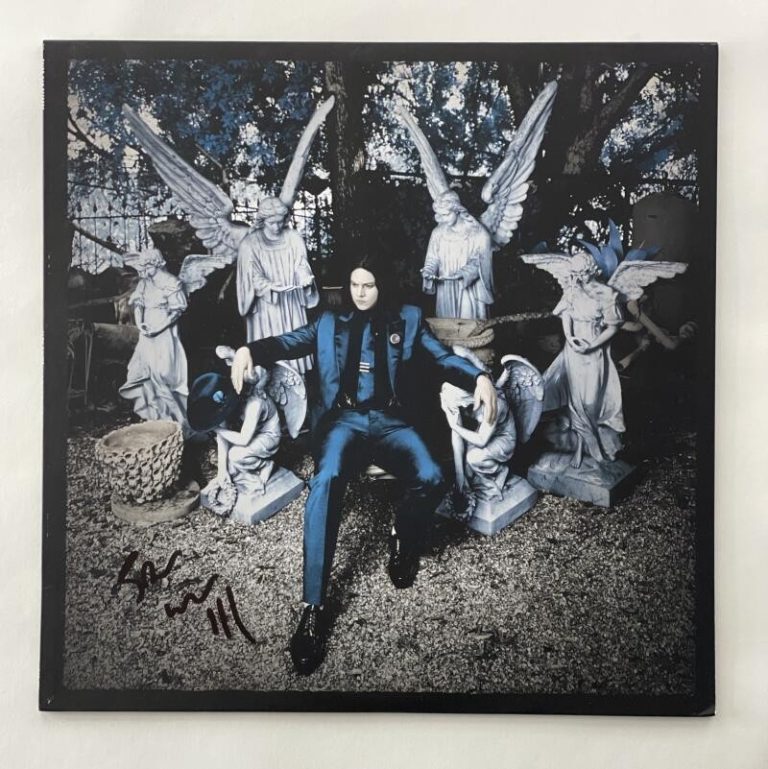 JACK WHITE SIGNED AUTOGRAPH ALBUM VINYL RECORD - LAZARETTO THE WHITE STRIPES JSA