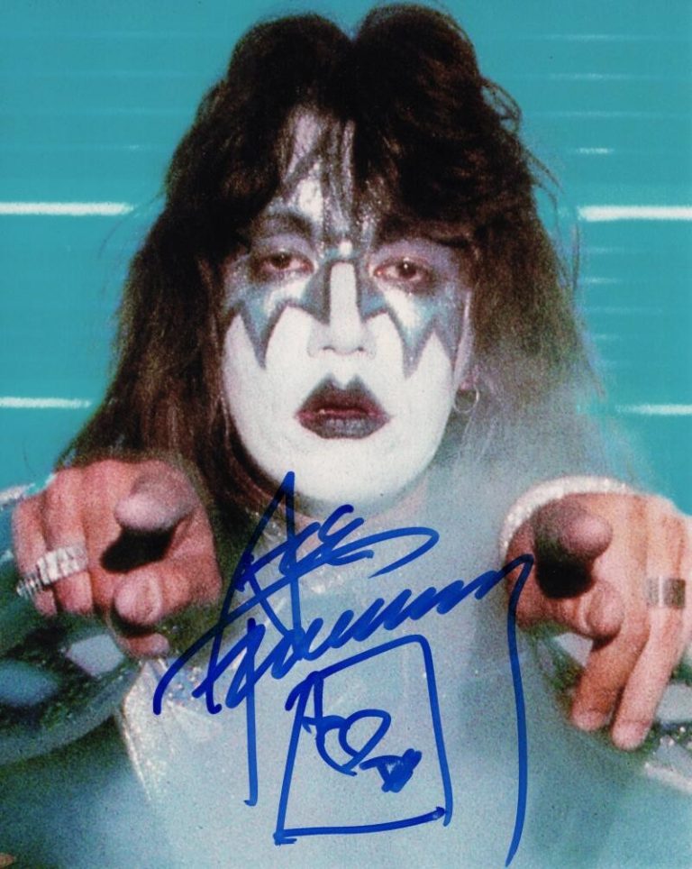 Ace Frehley Signed Autograph 8x10 Photo - Space Ace KISS Icon w/ JSA Witness COA