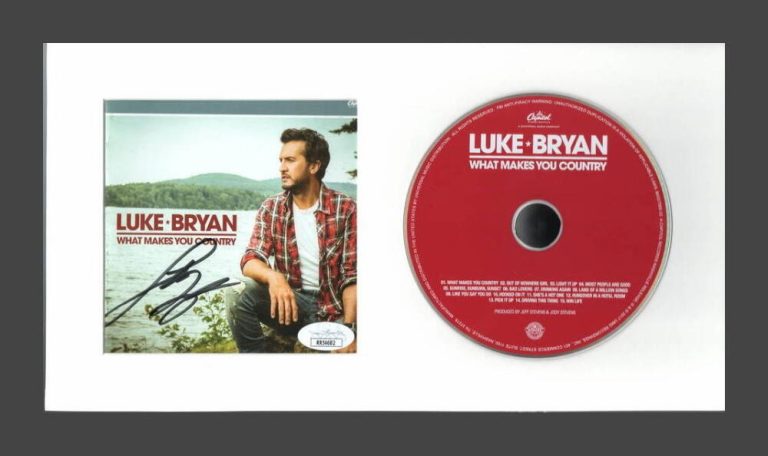 LUKE BRYAN SIGNED AUTOGRAPH WHAT MAKES YOU COUNTRY FRAMED CD DISPLAY - W/ JSA