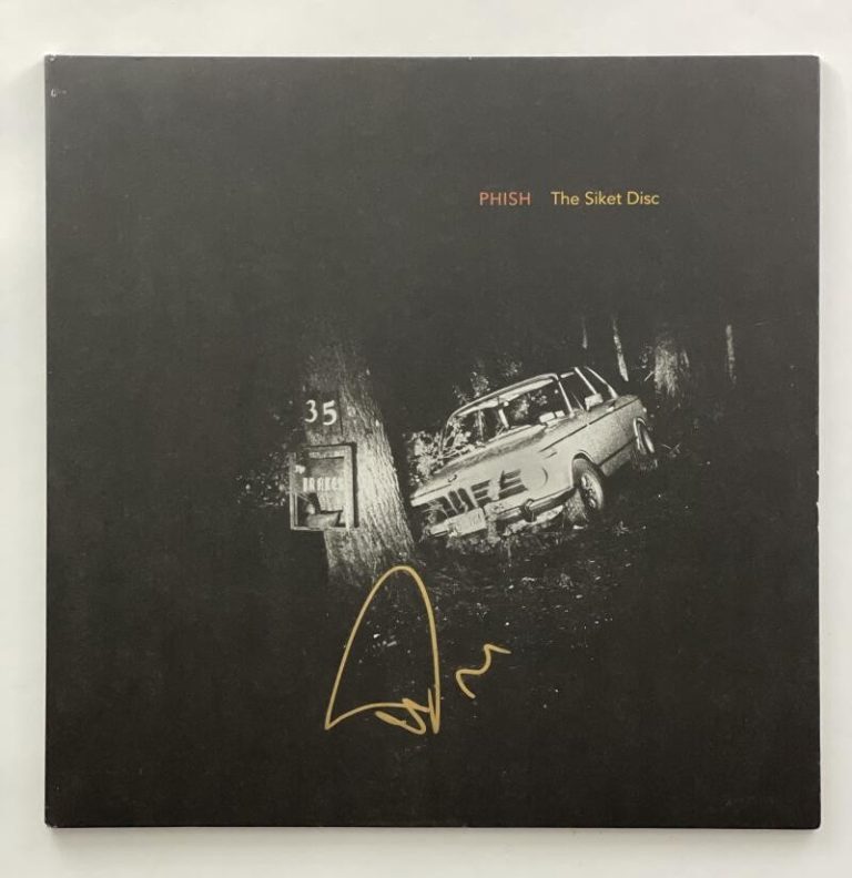 TREY ANASTASIO PHISH SIGNED AUTOGRAPH ALBUM VINLY RECORD - THE SIKET DISC W/ JSA
