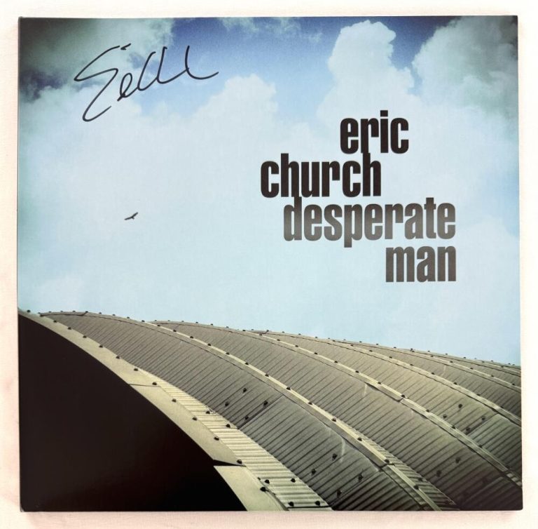 Eric Church Signed Autograph Album Vinyl Record LP Desperate Man w/ Beckett COA