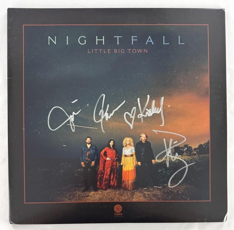 Little Big Town Full Band x4 Signed Autograph Album Vinyl Record - Nightfall JSA
