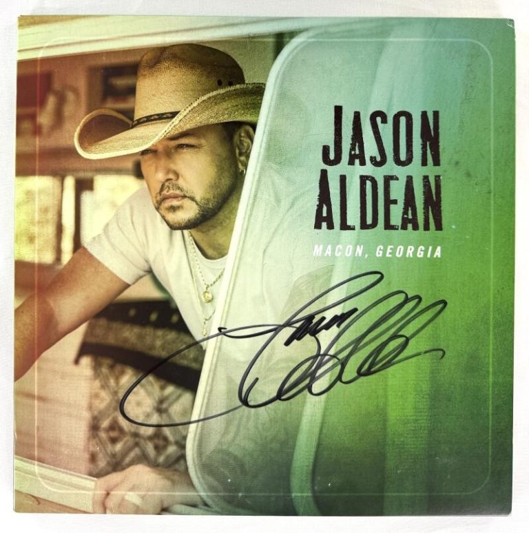 Jason Aldean Signed Autograph Album Vinyl Record LP - Macon, Georgia Beckett COA