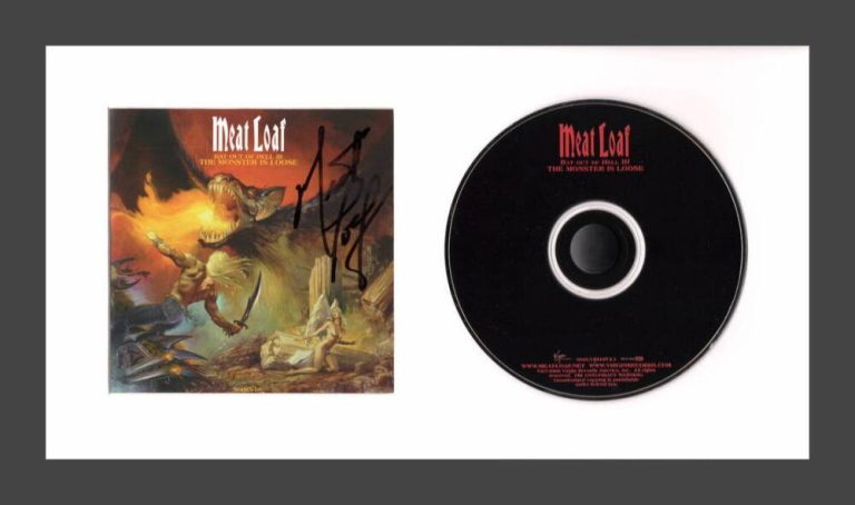 Meat Loaf Signed Autograph Bat Out of Hell III Framed CD Display - JSA COA